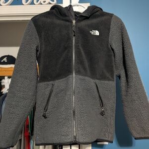 The North Face Kids' Black and Gray Fleece Jacket
